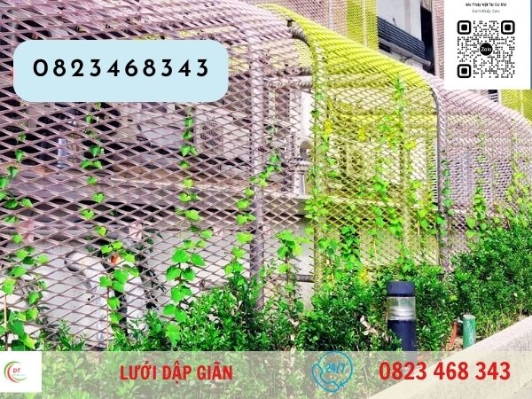 lưới dập giãn làm hàng rào